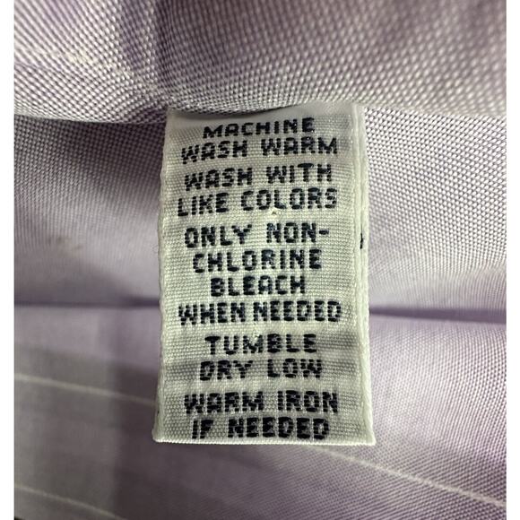 Polo Ralph Lauren Dress Shirt Mens Sz 16 32 33 Lavender Classic Fit Long Sleeve - Picture 7 of 8